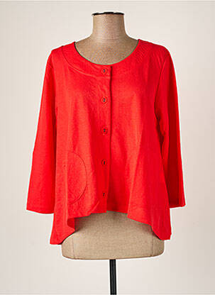 Chemisier manches longues manches longues rouge G!OZE femme