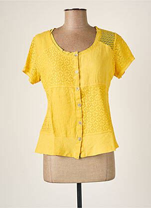 Chemisier jaune MALOKA pour femme
