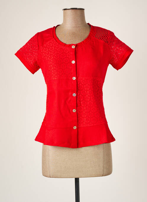 Chemisier rouge MALOKA pour femme