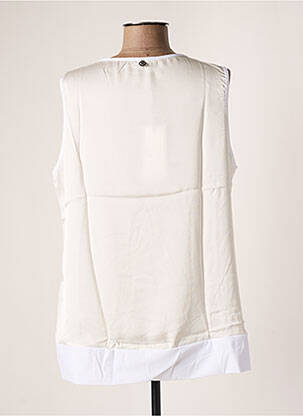 Top stretch sans manche blanc MALOKA femme