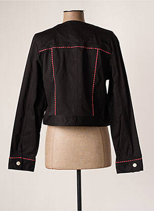 Veste casual col rond noir PAUL BRIAL femme