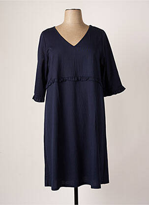 Robe mi-longue bleu G!OZE pour femme