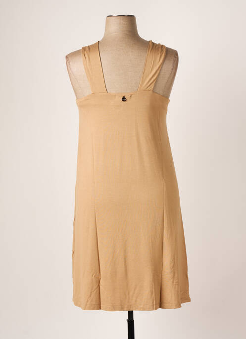 Robe mi-longue marron MALOKA pour femme