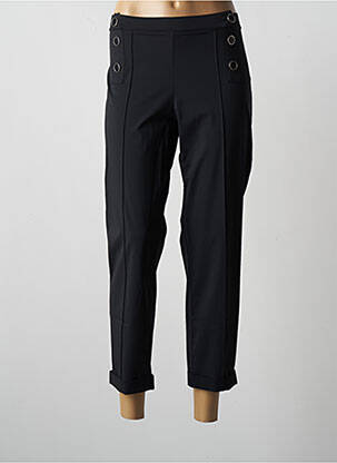 Pantalon 7/8 stretch taille normale noir MALOKA femme