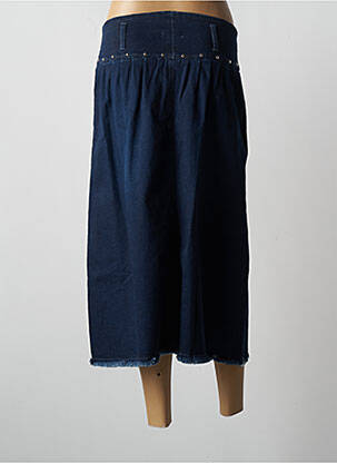 Jupe mi-longue taille normale bleu PAUL BRIAL femme