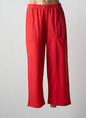 Pantalon large rouge G!OZE pour femme seconde vue