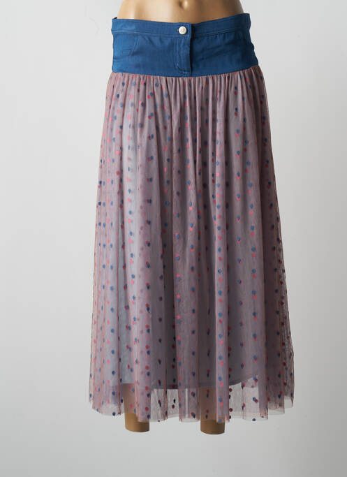 Jupe mi-longue rose PAUL BRIAL pour femme