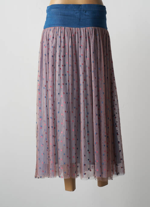 Jupe mi-longue rose PAUL BRIAL pour femme