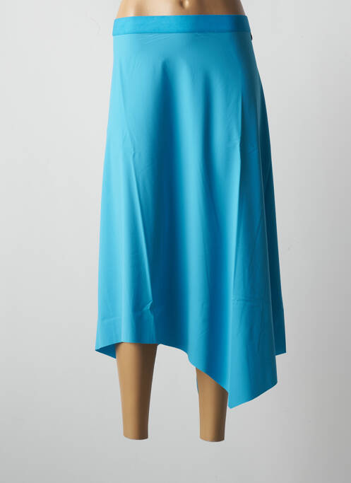 Jupe mi-longue bleu MALOKA pour femme