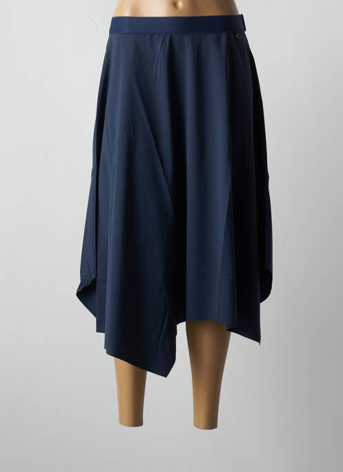 Jupe mi-longue bleu MALOKA pour femme