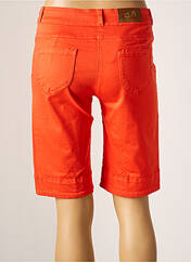 Bermuda orange PAUL BRIAL pour femme seconde vue