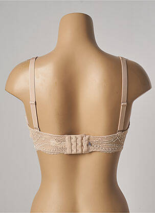 Soutien-gorge effet matière satinée haut soutien-gorge moulé chair SIMONE femme