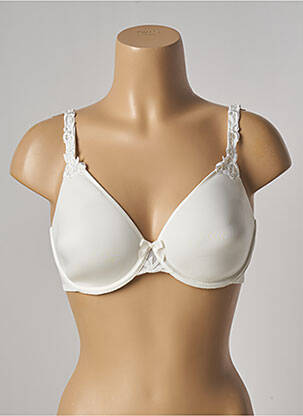 Soutien-gorge effet matière satinée haut soutien-gorge moulé beige SIMONE PERELE femme