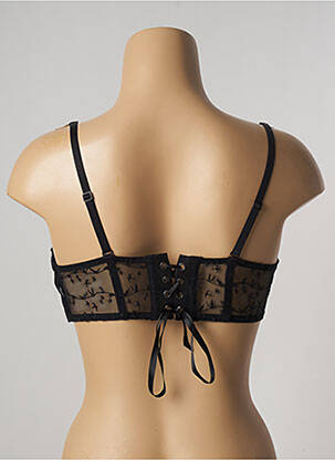 Soutien-gorge effet matière satinée haut soutien-gorge balconnet noir SIMONE PERELE femme