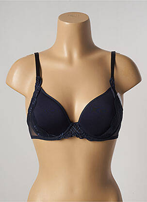 Soutien-gorge effet matière satinée haut soutien-gorge moulé bleu SIMONE PERELE femme