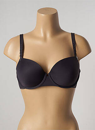 Soutien-gorge effet matière satinée haut soutien-gorge moulé noir SIMONE PERELE femme