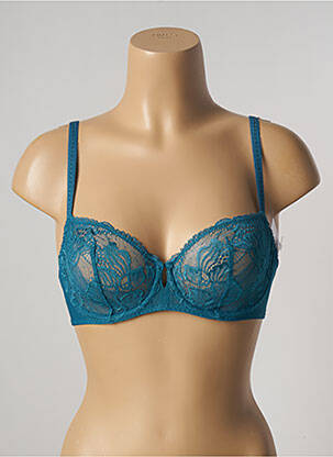 Soutien-gorge effet matière satinée haut soutien-gorge emboitant vert SIMONE PERELE femme