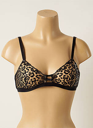 Soutien-gorge effet matière satinée haut soutien-gorge emboitant noir SIMONE PERELE femme