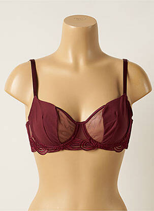 Soutien-gorge légère et transparente haut soutien-gorge emboitant rouge SIMONE PERELE femme