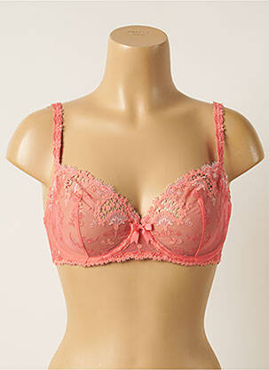 Soutien-gorge broderie haut soutien-gorge emboitant rose SIMONE PERELE femme