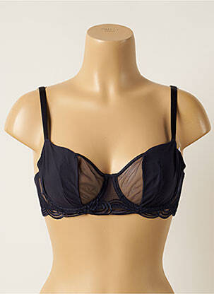 Soutien-gorge broderie haut soutien-gorge emboitant bleu SIMONE PERELE femme
