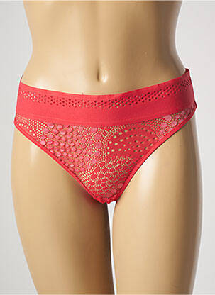 Tanga rouge IMPLICITE pour femme
