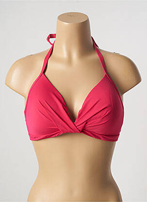 Haut de maillot de bain stretch haut soutien-gorge moulé rose BARTS femme
