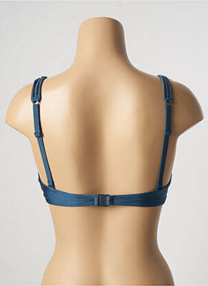 Haut de maillot de bain stretch haut soutien-gorge moulé bleu BARTS femme