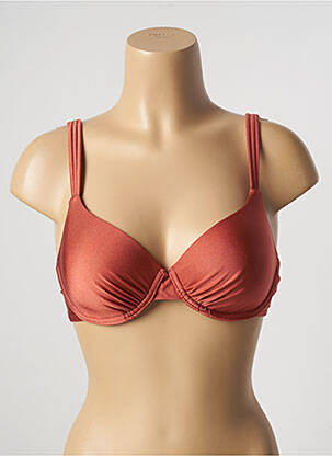 Haut de maillot de bain stretch haut soutien-gorge moulé orange BARTS femme