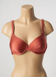 Haut de maillot de bain stretch haut soutien-gorge moulé orange BARTS femme