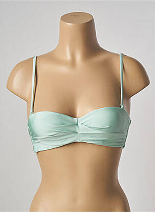 Haut de maillot de bain stretch haut soutien-gorge balconnet vert BARTS femme
