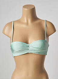 Haut de maillot de bain stretch haut soutien-gorge balconnet vert BARTS femme