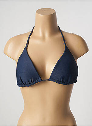 Haut de maillot de bain stretch haut soutien-gorge moulé bleu BARTS femme