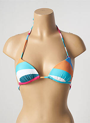 Haut de maillot de bain stretch haut soutien-gorge moulé bleu BARTS femme