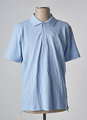 Polo stretch manches courtes bleu DAN JOHN homme