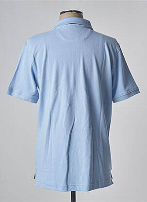 Polo stretch manches courtes bleu DAN JOHN homme