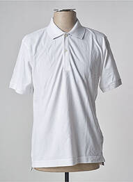 Polo stretch manches courtes blanc DAN JOHN homme