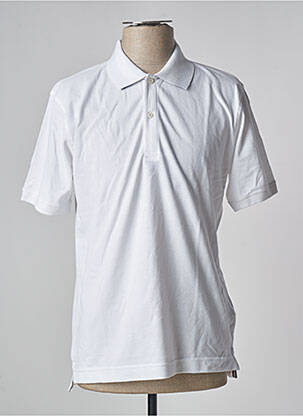 Polo stretch manches courtes blanc DAN JOHN homme