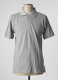 Polo stretch manches courtes gris DAN JOHN homme