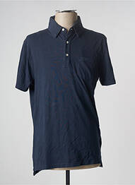 Polo tissage jersey manches courtes bleu DAN JOHN homme