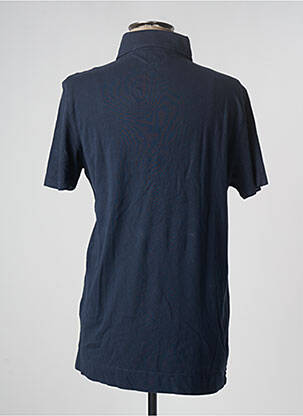 Polo tissage jersey manches courtes bleu DAN JOHN homme