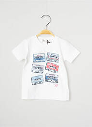 T-shirt tissage jersey manches courtes blanc J.O MILANO garcon