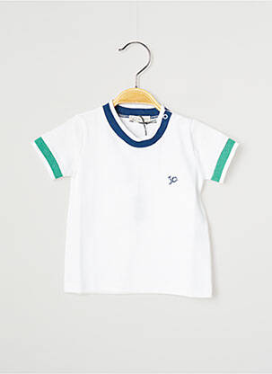T-shirt coupe droite manches courtes blanc J.O MILANO garçon