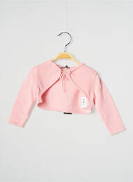 Boléro col v rose J.O MILANO fille