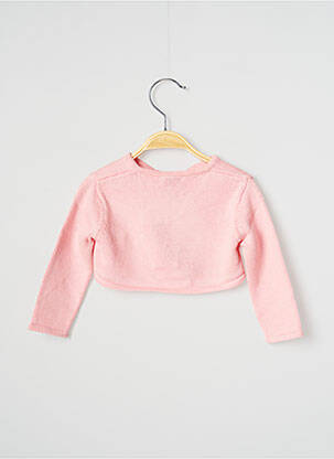Boléro fermeture liens à nouer rose J.O MILANO fille