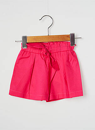 Short fermeture liens à nouer taille élastique rose J.O MILANO fille