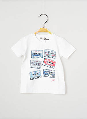 T-shirt blanc J.O MILANO pour garçon