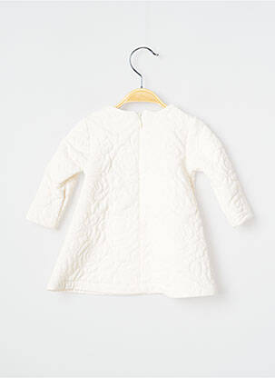 Robe mi-longue fermeture zippée au dos manches longues beige J.O MILANO fille