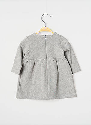 Robe mi-longue fermeture zippée au dos manches longues gris J.O MILANO fille