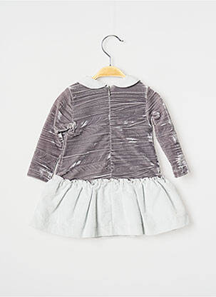 Robe mi-longue col claudine manches longues gris SAFER BABY fille